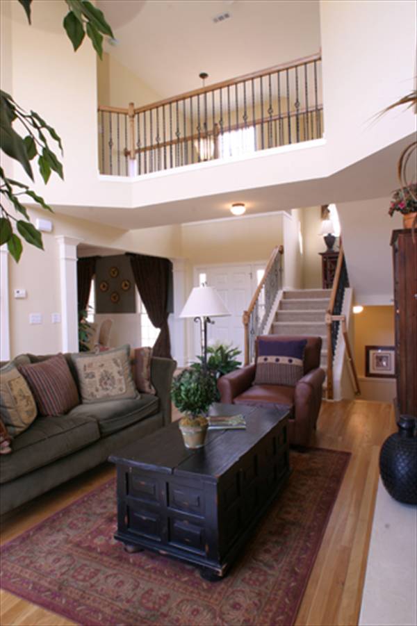 Living Area w/ Stairs image of MCINTOSH III House Plan